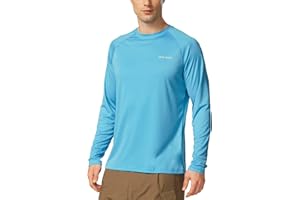 BALEAF T-Shirt Anti-UV Homme Rashguard Manche Longue et Court Tee Shirt Protection Solaire Léger Séchage Rapide pour Baignade Surf Pêche Natation Plongée Plage