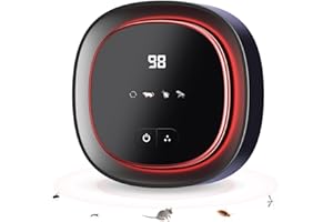 SOLITUZURODE Mäuseschreck, Plug-in-Ultraschall Mäuse Vertreiben mit 4 Modi, 360°-Abdeckung Rattenabwehr Innenbereich Elektronisches Mücken- und Kakerlakenabwehrgerät für Mäuse, Insekten, Nagetiere, Fliegen