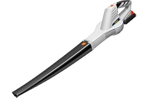 VonHaus Leaf Blower Cordless – Clear Leaves from Gardens, Patios, Gutters, Driveways & More – 20V Battery, Charger, Lightweight, Soft Grip Handle, Low on Noise and Vibration