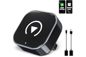 PEFTAUTLNK Bezprzewodowy adapter CarPlay, Android Auto Wireless, Obsługuje OTA stabilny, szybki mini Carplay, Wireless Stick Plug & Play, kompatybilny z Android 11+, do pojazdów z Carplay
