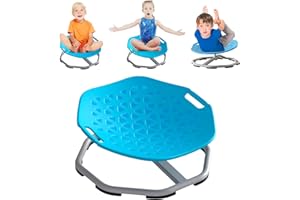 Chidiam Sensorischer Drehstuhl für Kinder,360° Drehhocker mit Balance-Training,Fördert Koordination & Gleichgewicht,Sensorisches Spielzeug für Jungen & Mädchen,Ideal bei Autismus