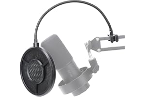 YOUSHARES 6-warstwowa ochrona pop do mikrofonu K688 – filtr pop do mikrofonu, ochrona przed hałasem, kompatybilna z Fifine K688, metalowa ochrona przed wiatrem, ochrona przed wiatrem, ochrona przed
