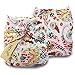 iZiv(TM) Newborn Organic Infant Waterproof/Adjustable/Reusable/Washable Pocket Cloth Diaper Fit Babies 0-3 Years(Flower)