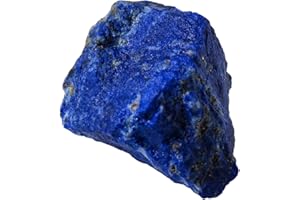 RJINGSHI Raw Lapis Lazuli Crystal Stone Natural Rough Gemstone Unpolished Healing Crystal Specimen Spiritual for Polishing, Sanding, DIY, Decor, Reiki, Collection, Crafts (1.5-2 inches)