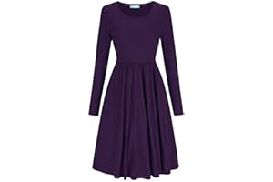Mustwearit New Womens Ladies Frankie Smock Swing Skater Dress Ladies Flared Ruched Gathered Waist Dress UK 8-26