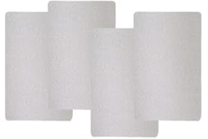 JSKWIKE 4 Pcs Placa de Mica para Ondas para Microondas, 12,7 * 20,3cm Hojas de Microondas Horno Cubierta de Guía para Horno Microondas Poweka