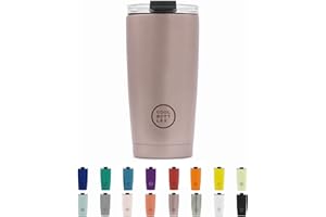 Cool Bottles - Tumbler - Bicchiere Termico in Acciaio Inossidabile - 550 ml - Metallic Rose - Tazza da Caffè - Coperchio Ermetico - Bevande Fredde 10 ore e Calde 5 ore - Finitura Antimacchia