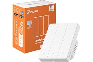 SONOFF Smart Light Switch, Wymaga SONOFF Zigbee Hub, Smart Switch, Bez Zera lub z Zerem, APP Remote Control, Zigbee Switch ZBM5 80-Type, 3-klawiszowy