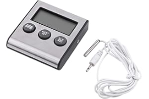 MOTHINESSTO Termometro per Frigorifero Digitale Termometro per Frigorifero con Congelatore con Schermo LCD e Magnete e Supporto per Cucina, Casa, Ristoranti