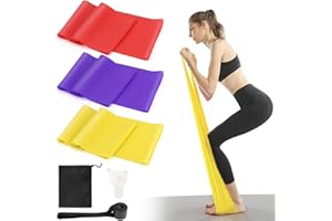 BAERTMY Resistance Bands Widerstandsbänder Krafttraining Fitness Band Fitnessband Gummi Set 3 Stück Fitness Elastikband Gymnastikband Elastisch Yoga Dehnband Terraband für Fitness Tanztraining Gymnastik