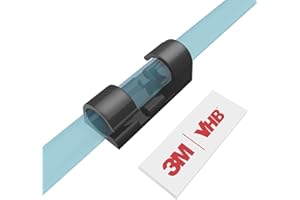 Clips Câbles Adhésifs Rangement de Câbles, XIAOXI Gestion de Câble Support Organiseur de Fils Electriques pour Cordon dans la Voiture, la Maison ou le Bureau - Lot de 40 (Noir)