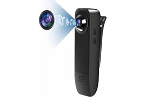 Baobylon Kleine Kamera ohne WLAN, HD 1080P Body Cam mit 32G Speicherkarte, Mini Überwachungskamera, Audio Video Aufzeichnung Min Kamera mit Nachtsicht Bodycam Körperkamera für Innen Aussen Überwachung