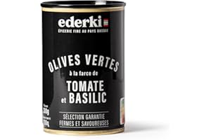 EDERKI - Olives vertes à la farce de tomates basilic 300g
