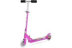 BOLDCUBE Classic Two Wheel Scooter for Kids Ages 6+ | Lightweight | Fold & Go | Adjustable Height 69 to 82 cm