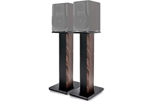 IBVIVIC 1 par de patas de altavoces de arena de madera, soporte de altavoz para altavoces Home-Cinema HiFi Bookshelf Box y Satélite y Anti-caída Reposapiés antideslizante en la parte inferior (70 cm)