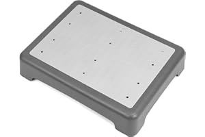 QWORK® Taburete Antideslizante de 9 cm para Adultos y Ancianos, Capacidad 220kg, Ligero y Portátil, Plataforma de Movilidad Interiores y Exteriores