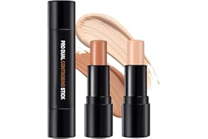 ‎ONLYOILY ONLYOILY Kontur Stift Highlighter,Concealer Contouring und Highlighter in einem, 2 Colour Make up Concealer contouring stift, Bronzer, Kontur stift Und Highlighter Make-Up Für Jeden Hauttyp (#02)