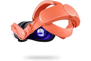 ZOZOVR Battery Elite Strap para Meta Quest 3S/3, Headstrap con batería de 6500 mAh para Meta Quest 3S/3 Accesorios, Ajustable, Aumenta la Comodidad y el Tiempo de Juego extendido Naranja