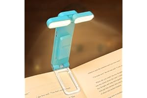 Vekkia Luz de Lectura, Recargable USB Lampara de Lectura con Pinzas, Luz Lectura para Niños Leer Libros en La Cama, Perfecto para Lectores Noche,Estudio,Libro,Viaje