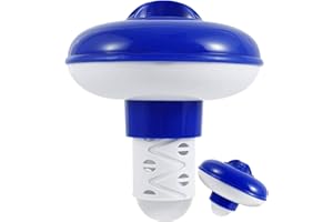 CYCFMYYLY Chlorine Dispenser, Floating Chemical Dispenser for Hot Tubs and Swimming Pools, Multi-Functional Chlorine Tablet Dispenser for Swimming Pool, Paddling Pool, Lazy Spa, Water Parks(5 Inch)