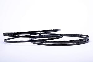 Encut Set di 2 lame per sega a nastro ad alte prestazioni, 1490 x 6 x 0,65 mm, 14 denti per pollice, sega a nastro in acciaio per utensili, per legno, compensato, allumino, plastica