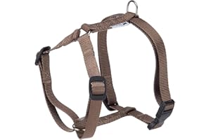 Ferplast Harnais Chien Taille Moyenne Champion M, Harnais pour Chien Ajustable en 3 Points, Facile à Porter, Poitrine 44-72 cm. Marron