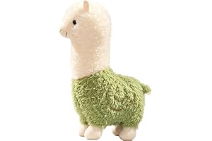 HORREX Söt alpacka stående gosedjur för att krama lek 25 cm