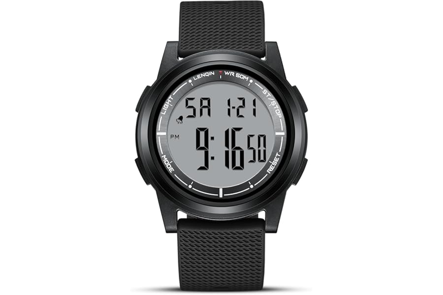 HANPOSH Reloj Hombre Relojes Impermeables Digital Reloj De Cuarzo Analógico | Digital Reloj para Hombres,Analógico Reloj