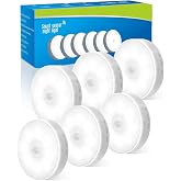 KALAHOL Hareket sens&ouml;rl&uuml; gece lambası, 6'lı paket, merdiven aydınlatması, hareket sens&ouml;rl&uuml; LED gece lambası, 3 mod, USB şarj,