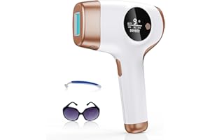 PRETTIVO Depiladora de Luz Pulsada IPL, Depilación Láser Profesional para Mujeres y Hombres,Cuerpo y Cara Bikini Piernas Axilas - 999.990 Destellos