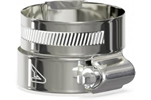 AUTOSILICONEHOSES.COM 2 Pack - 60mm > 80mm Worm Drive 304 Stainless Steel Hose Pipe Clamps Clips