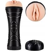 Lolita Shop Titreşimli Ten Hissiyatı Fener Tipi Kupa 25 Cm Yapay Vajina Et Dokusunda Mast&uuml;rbat&ouml;r Cup