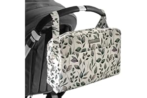MIMUSELINA Borsa Passeggino Senza Ganci | Borsa per Passeggino Impermeabile e di Grande Capacità con 7 Tasche | Organizzazione Totale e Uso a Spalla | Prodotta in Spagna