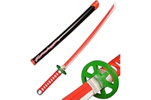 ZNLVZSH Demon Slayer Blade Drewniany Samuraj Miecz, Anime Cosplay Ninja Miecz rekwizyty, dla fanów Boże Narodzenie lub urodziny anime miłośników Dekoracyjne zabawki, 41 cali, Kamado Nezuko