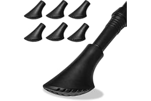 GZYULAN 6 Pezzi Puntale per Bastone,Gommini Bastoncini Trekking,Gommini per Bastoni Trekking,per Alpinismo,Escursionismo,Viaggi,Campeggio,Diametro 11mm(Nero)