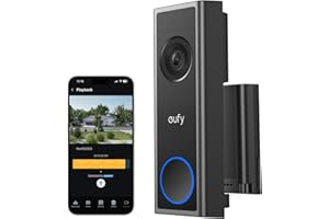 eufy Security Video Doorbell Camera Wireless C31, 2K FHD, Dual Power Options, Live Video Call, Easy Installation, Quick-Release Battery, 24/7 Recording, HomeBase S380 Compatible, No Monthly Fee