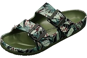 VICT POPU Sandales Femme Été de Plage Piscine - Claquettes Confortable - Mules Femme Antidérapantes - Chaussure Pantoufles Mode