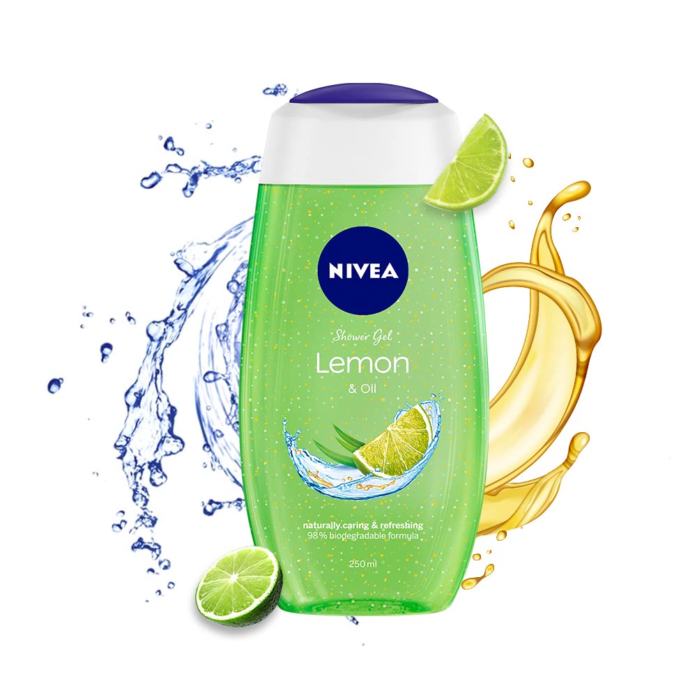 NIVEA Bath Care Lemon and Oil Shower Gel, 250ml