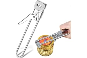 Ouvre Boîte pour Âgées Mains,Ouvre-Bocal Réglable Ouvre Bocal Universel Ouvre Bouteille de Bocal Manuel Acier Inoxydable