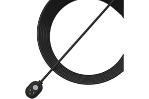 Arlo Cable De Carga Magnético 7,6 m, Resistente A La Intemperie, Negro, Compatible Con Camara Arlo Pro 3, Pro 4 (+XL), Pro 5, Ultra 2 (+XL), Floodlight, Go 2, Arlo Accesorio Certificado, VMA5601C