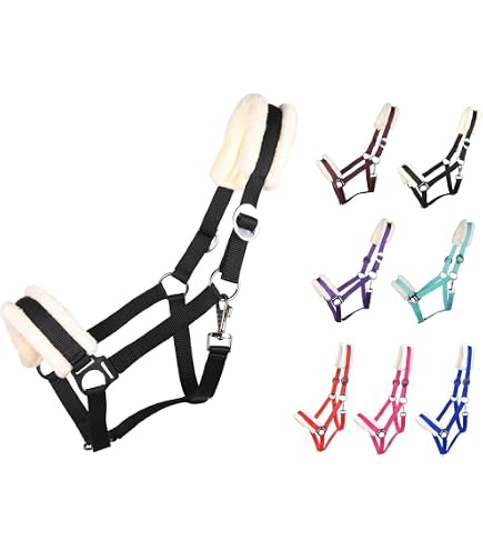 Licou Nylon Réglable Pour Cheval Avec Attaches à Clips - Marque Conrad