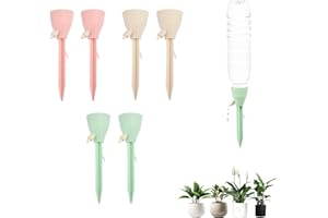 Lipaux Paquete de 3 picos de riego automático, dispositivo de inserción de maceta de riego automático, sistema de riego de flores por goteo con interruptor Vavle ajustable para vacaciones, plantas en