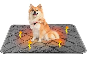 CEBOIC Manta Autocalentable para Gatos y Perros, Almohadilla Térmica Lavable Esterilla Cálida para Mascotas sin Electricidad y Baterías, Antideslizante Supersuave Ecológico Colchoneta Calefactora, 58x88cm