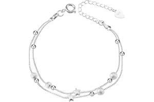 QianSiLi Cadeau pour femme Bracelet personnalisé femme Cadeau femme noel Bracelet argent femme 925 massif Bracelet festival Bracelet fille Cadeau femme anniversaire Cadeau pour sa copine