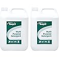 Teepol Multipurpose Detergent -Dishwashing Liquid 5L -Efficient Washing Up Liquid &Floor Cleaner,Multi Surface Cleaner for Oil, Dirt, Grease Removal -PH-Neutral Washing Up Liquid for Home &Busin 2x5l