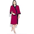 ELEVANTO Premium Collection 3/4Th Sleeve Terry Bathrobe-Free Size