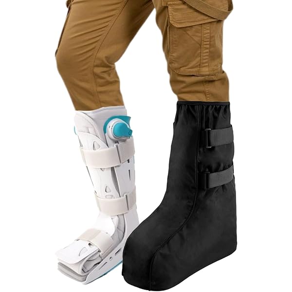 United Ortho Kurzer Air Cam Walker – Fracture Boot Größe L, Für Linken/rechten Fuß, Bis 136 Kg, Mit Rocker-Sohle