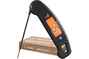 Lavatools Javelin PRO Duo - Termómetro digital de lectura instantánea para carne en 2 segundos, pantalla retroiluminada giratoria automática, resistente al agua