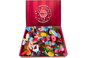 Sweetie Tooth Premium Jelly Pick & Mix 1kg Hamper Gift Box - Sweets for Valentines, Birthday, Easter, Kids, Thank You, Congratulations