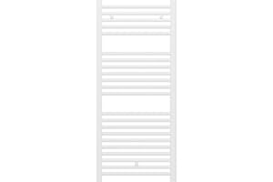 facula - Radiador Toallero DE Agua Ocean Blanco 1110x450mm | (NO Eléctrico) | 3 Soportes+purgador | Conexiones 3x1/2